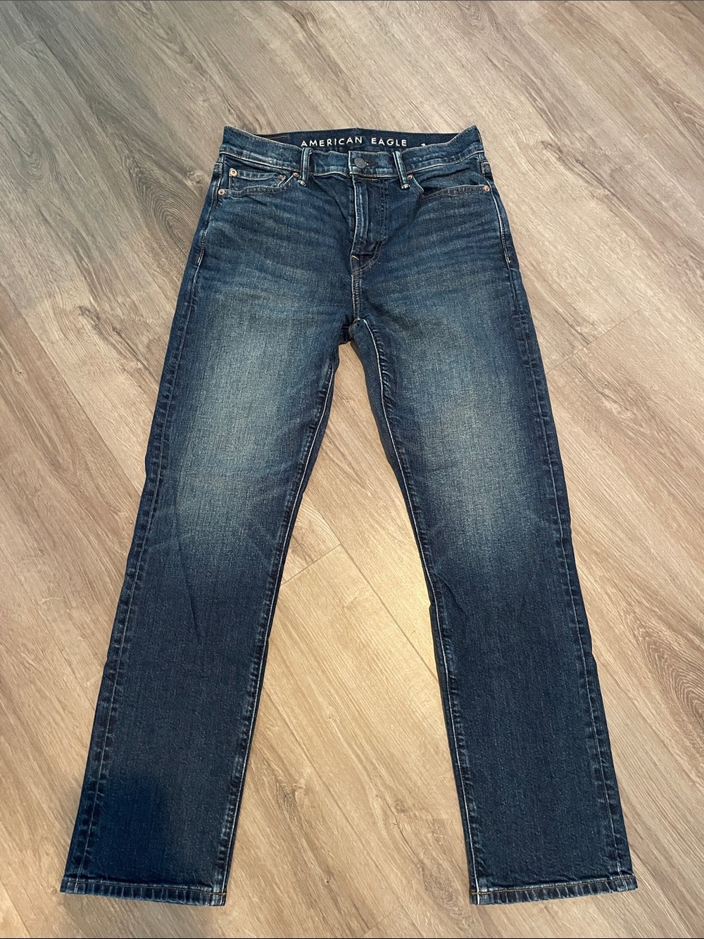 American Eagle Outfitters Men’s Dark Blue Straight Jeans